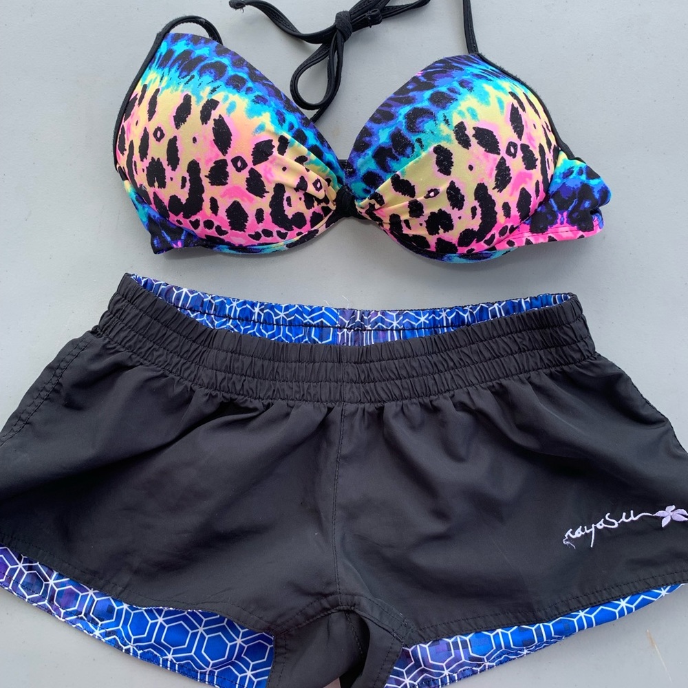 Bikini top and shorts